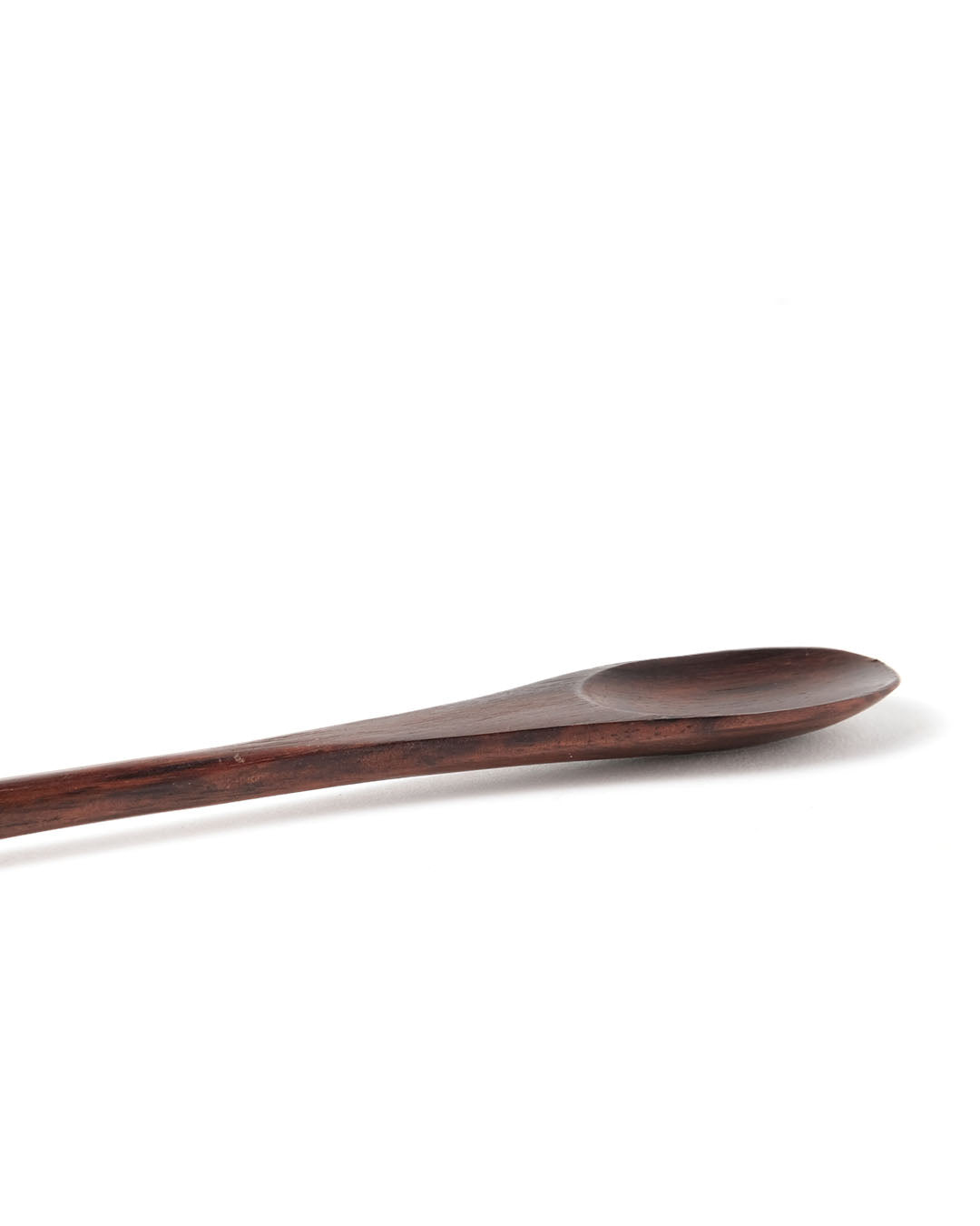 Set de 5 cucharas de madera de palmera natural larga Manado, hecho a mano, Largo 20 cm, fabricado en Indonesia